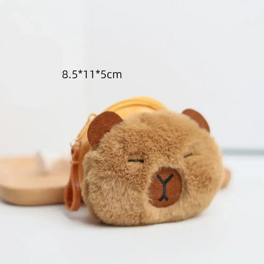 🎒 CapyPouch™ Plush Coin Purse – Cute Capybara Edition
