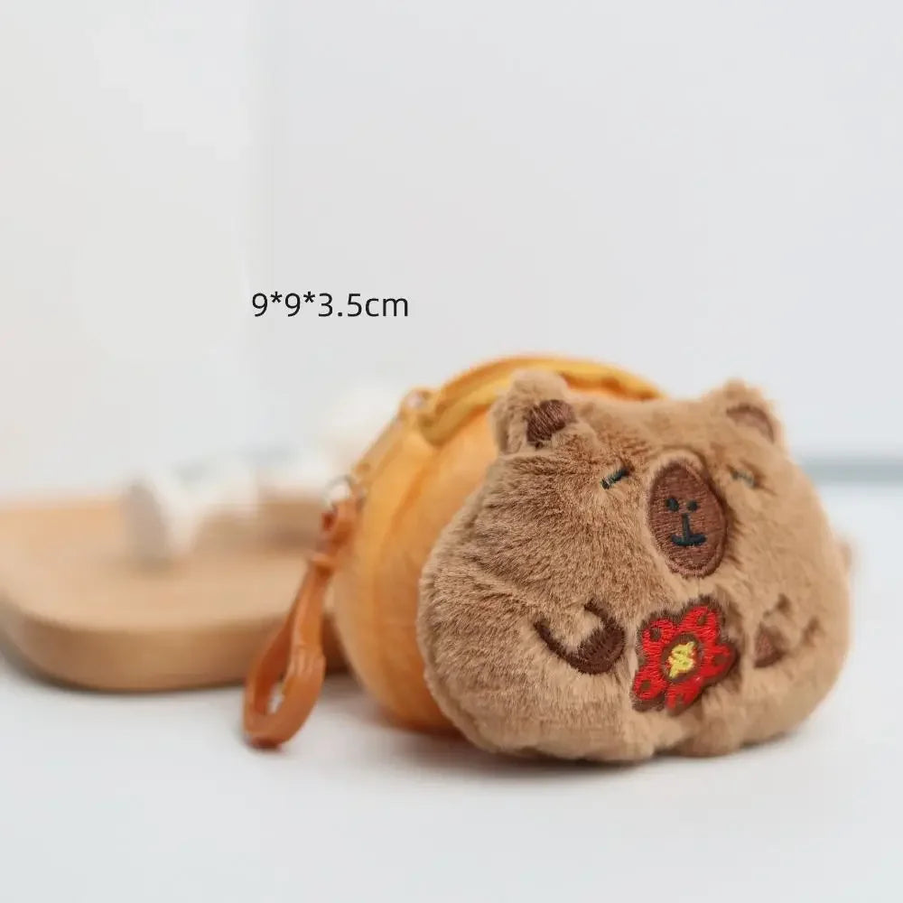 🎒 CapyPouch™ Plush Coin Purse – Cute Capybara Edition