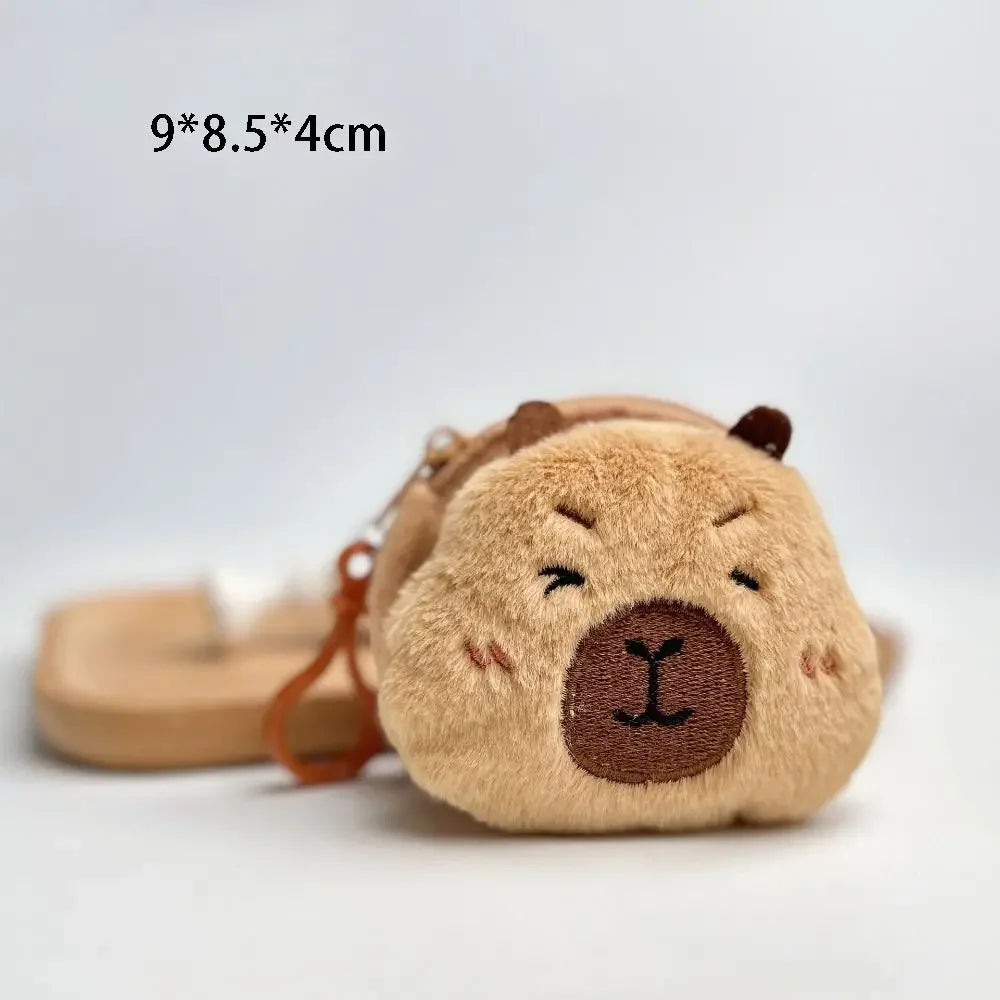 🎒 CapyPouch™ Plush Coin Purse – Cute Capybara Edition