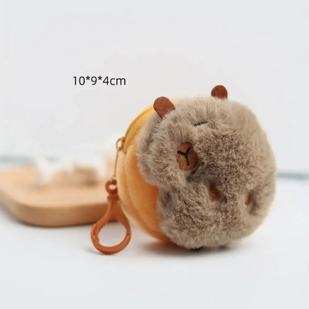 🎒 CapyPouch™ Plush Coin Purse – Cute Capybara Edition
