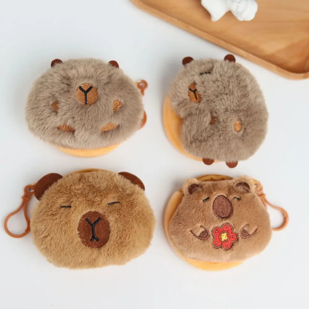 🎒 CapyPouch™ Plush Coin Purse – Cute Capybara Edition