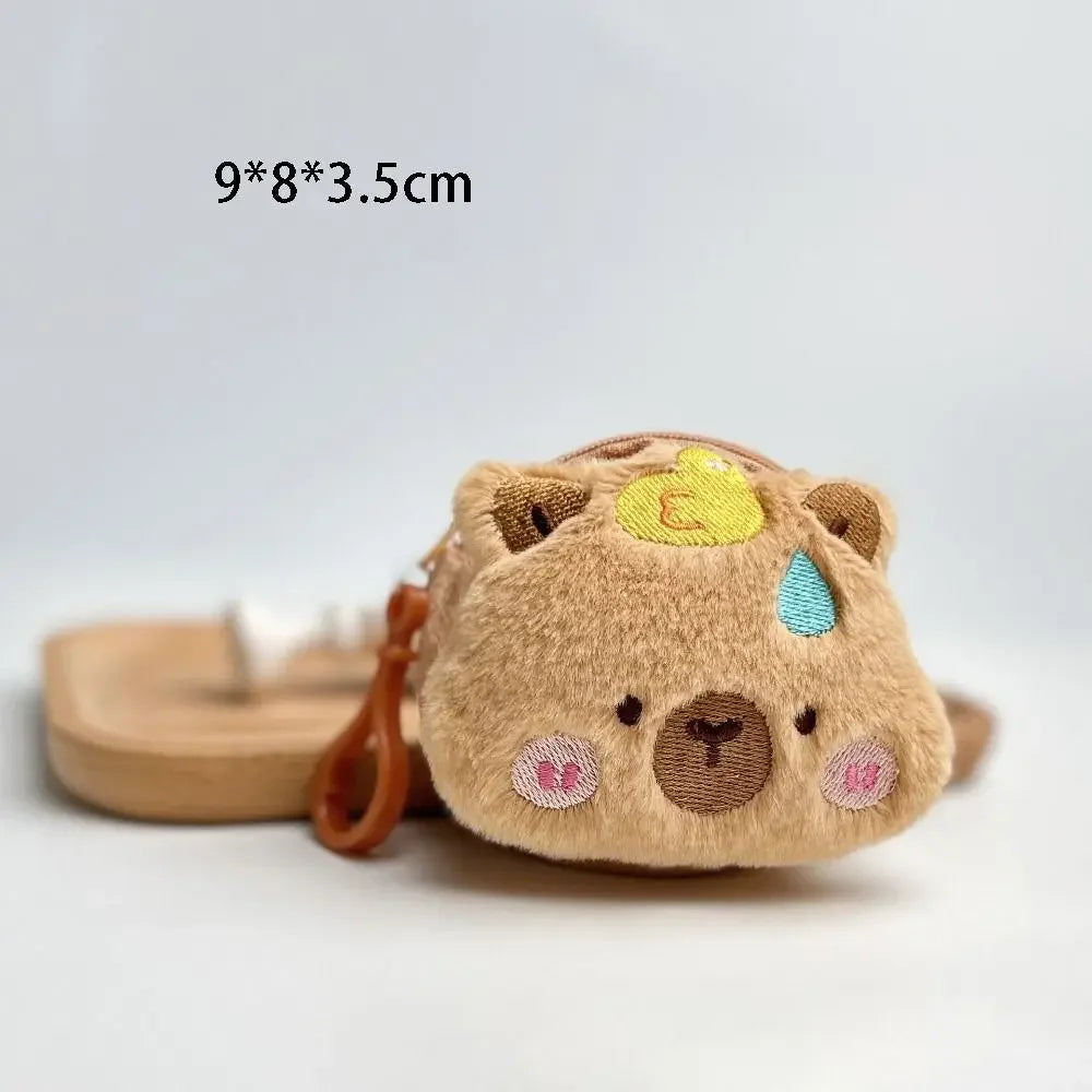 🎒 CapyPouch™ Plush Coin Purse – Cute Capybara Edition