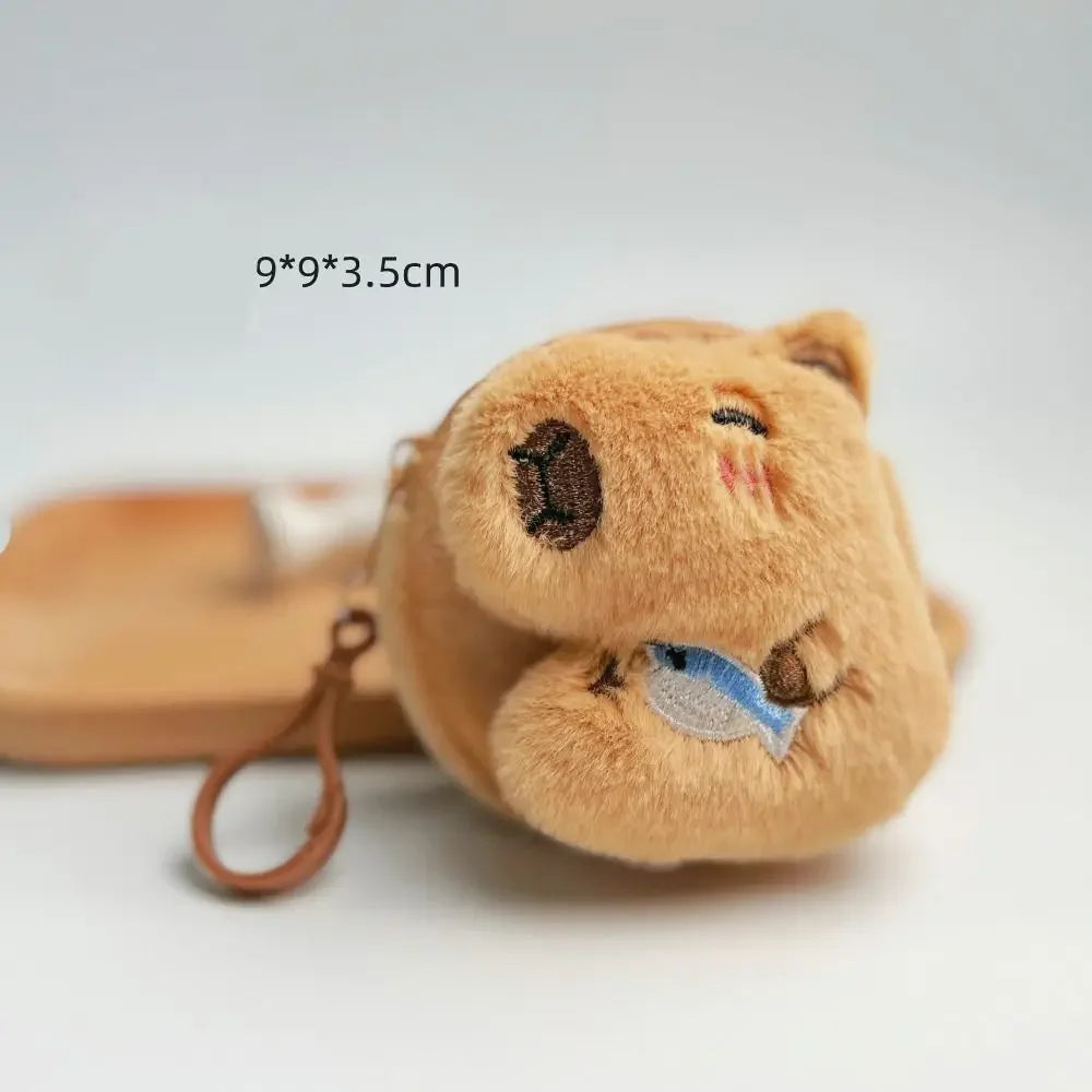 🎒 CapyPouch™ Plush Coin Purse – Cute Capybara Edition