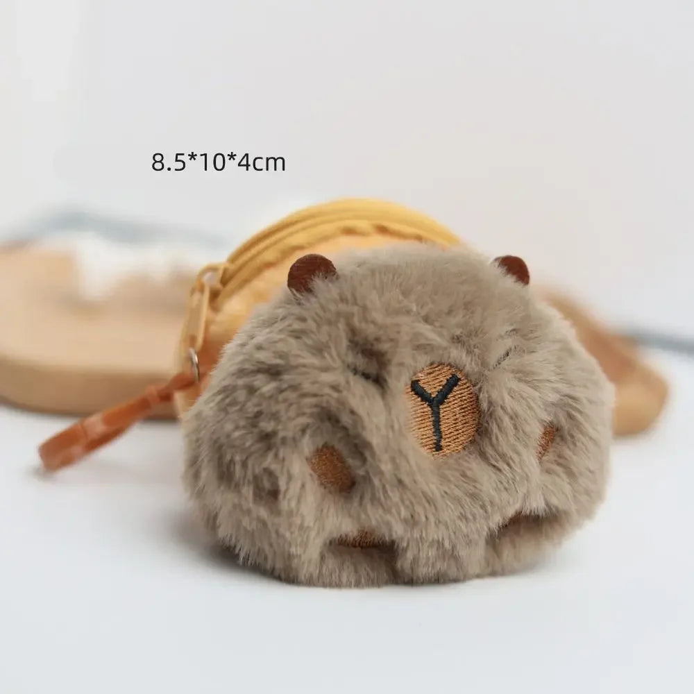 🎒 CapyPouch™ Plush Coin Purse – Cute Capybara Edition