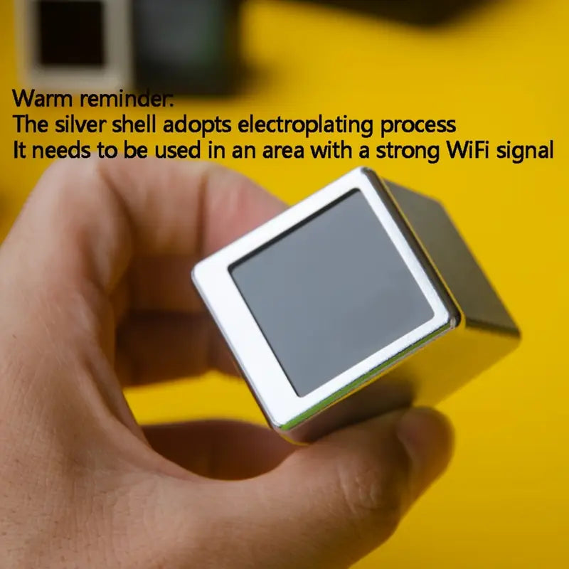 π€οΈ Mini Wi-Fi Weather Clock β Pocket-Size Smart Desk Companion