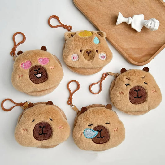 🎒 CapyPouch™ Plush Coin Purse – Cute Capybara Edition
