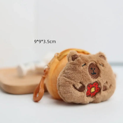 🎒 CapyPouch™ Plush Coin Purse – Cute Capybara Edition