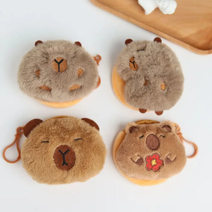 🎒 CapyPouch™ Plush Coin Purse – Cute Capybara Edition